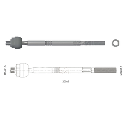 [51ZM-17011006] TERMINAL AXIAL FIAT PALIO PALIO WEEKEND 97 SIENA 97 L:280 RC:M14-1 50 RP:M14-1 50 TP: 86N.M MTC:78N.M 