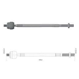 [51ZM-17011069] TERMINAL AXIAL RENAULT TWINGO 1993 - 2007 