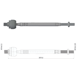 [51ZM-17011808] TERMINAL AXIAL HYUNDAI ATOS 98 08 