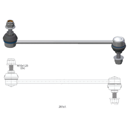 [51ZM-37011413] BIELETA BARRA ESTAB. DEL CHEVROLET AVEO T250 T255 VIVANT 04 09 DAEWOO NUBIRA