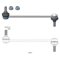 [51ZM-37011464] BIELETA BARRA ESTAB. DEL DER FORD RANGER 13 16