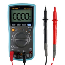 [04DM400] MULTIMETRO PANTALLA DIGITAL VOLTAJE CORRIENTE AC DC RESISTENCIA CAPACITANCIA DIODO Y PRUEBA DE CONTINUIDAD FRECUENCIA RANGO 6000