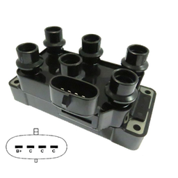 [29GC4114] BOBINA ENCENDIDO FORD EXPLORER -150 4.2L 98 00 F-150 4.2L 98 00 MUSTANG 3.8 80 6 CIL PACHA VERTICAL 4 P  SD-3088